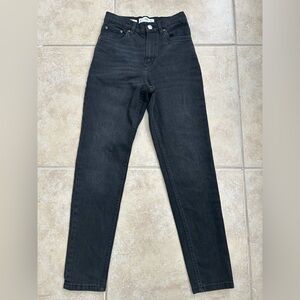 Mango Denim MOM Ankle Jeans in Black Size 1